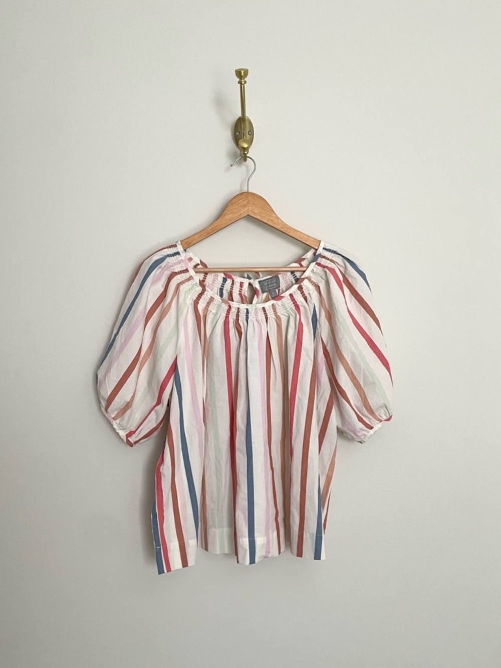 Berkley Jensen colorful striped blouse